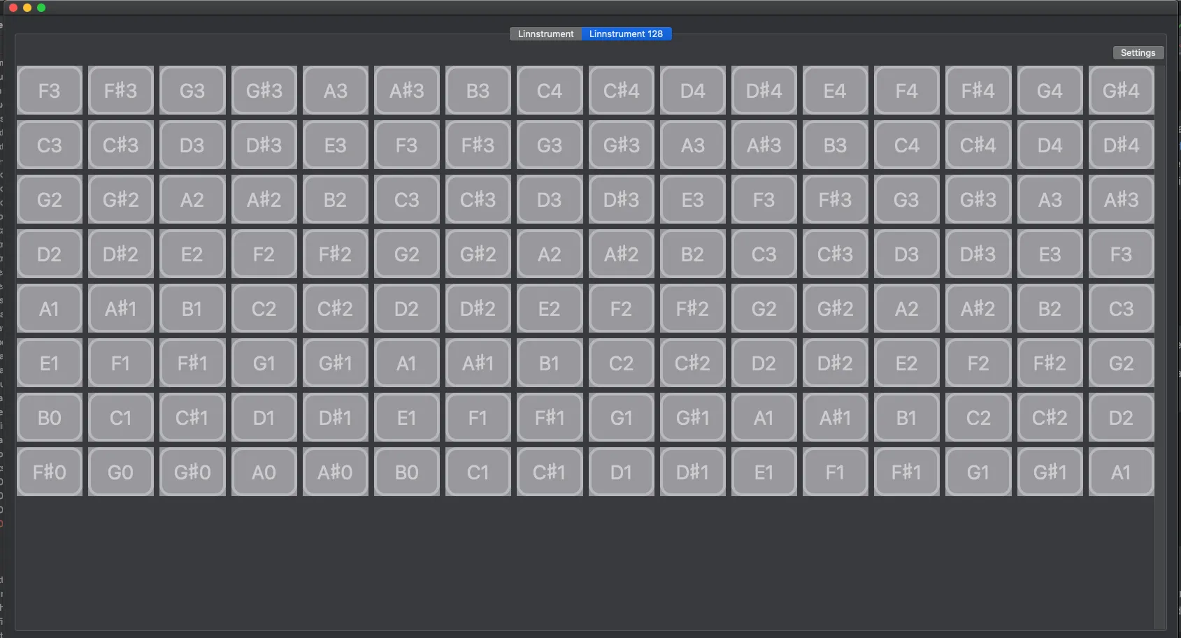 Linnstrument Helper grids