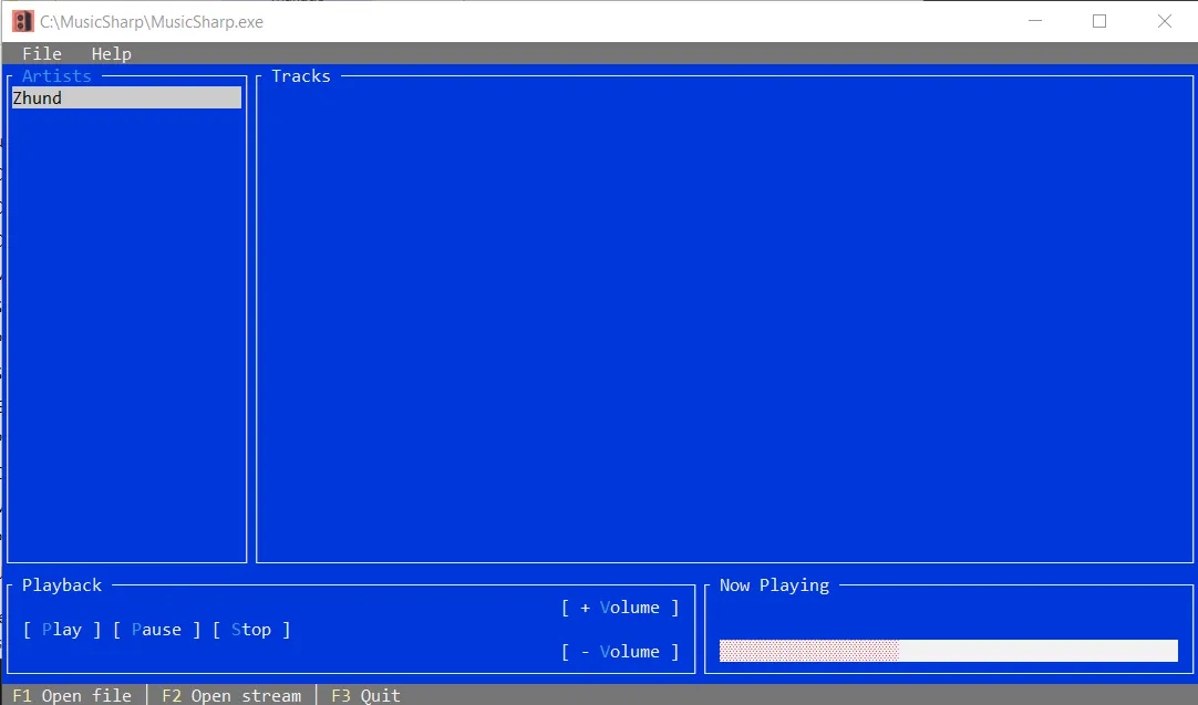 MusicSharp build featuring volume buttons